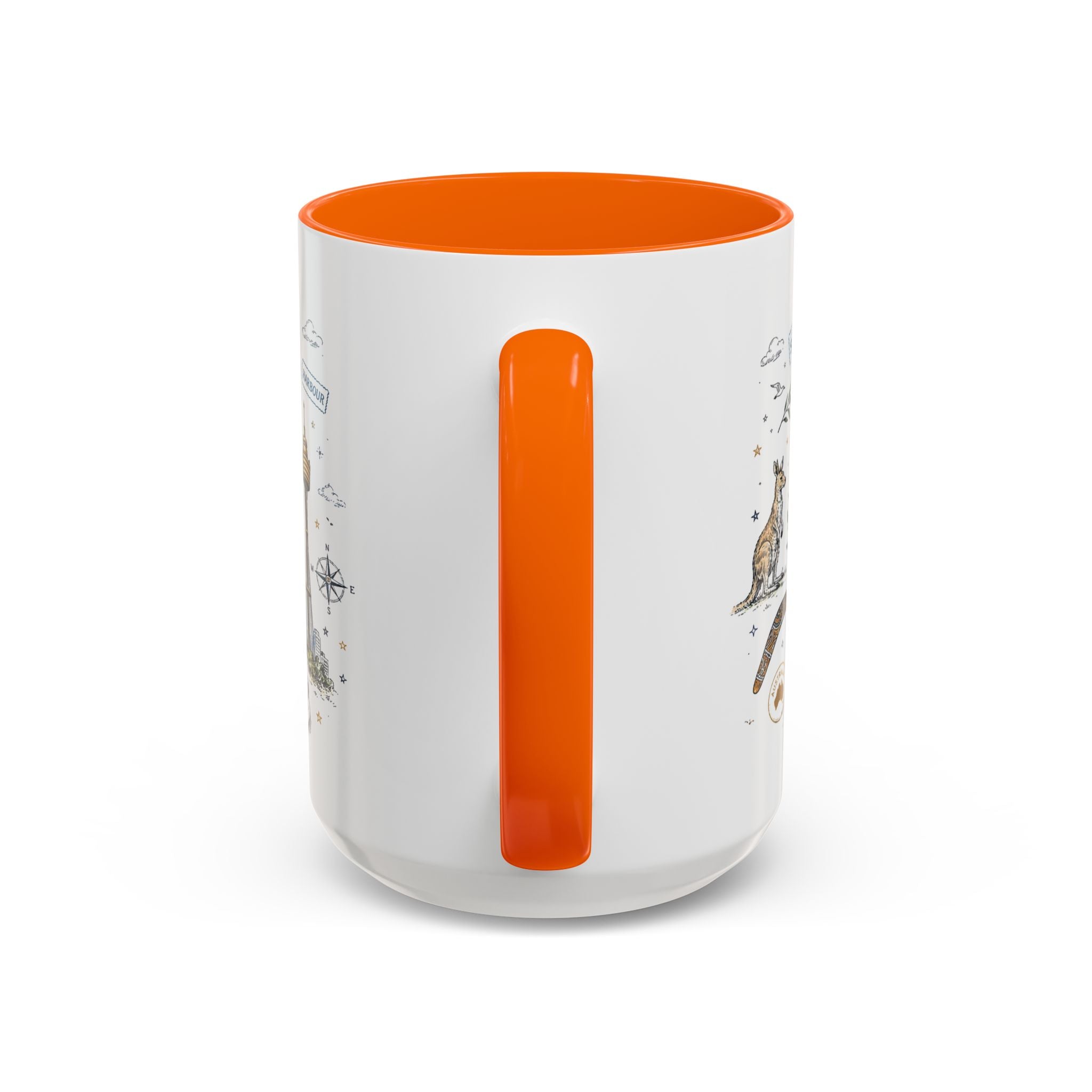 Sydney Coffee Mug | Australia Souvenir Travel Gift | Accent Color Ceramic 11oz 15oz