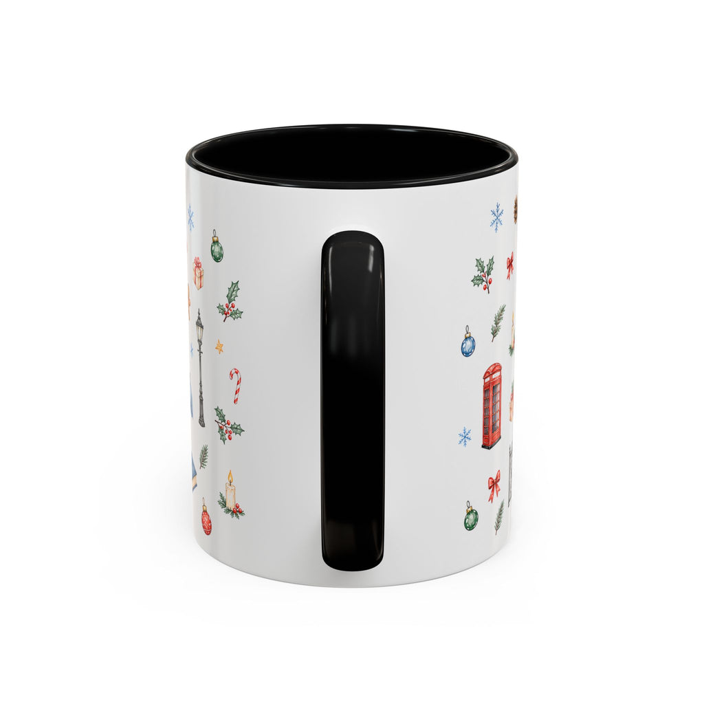 London Christmas Mug | Watercolor City Souvenir, Travel Memories, Ceramic Coffee Cup
