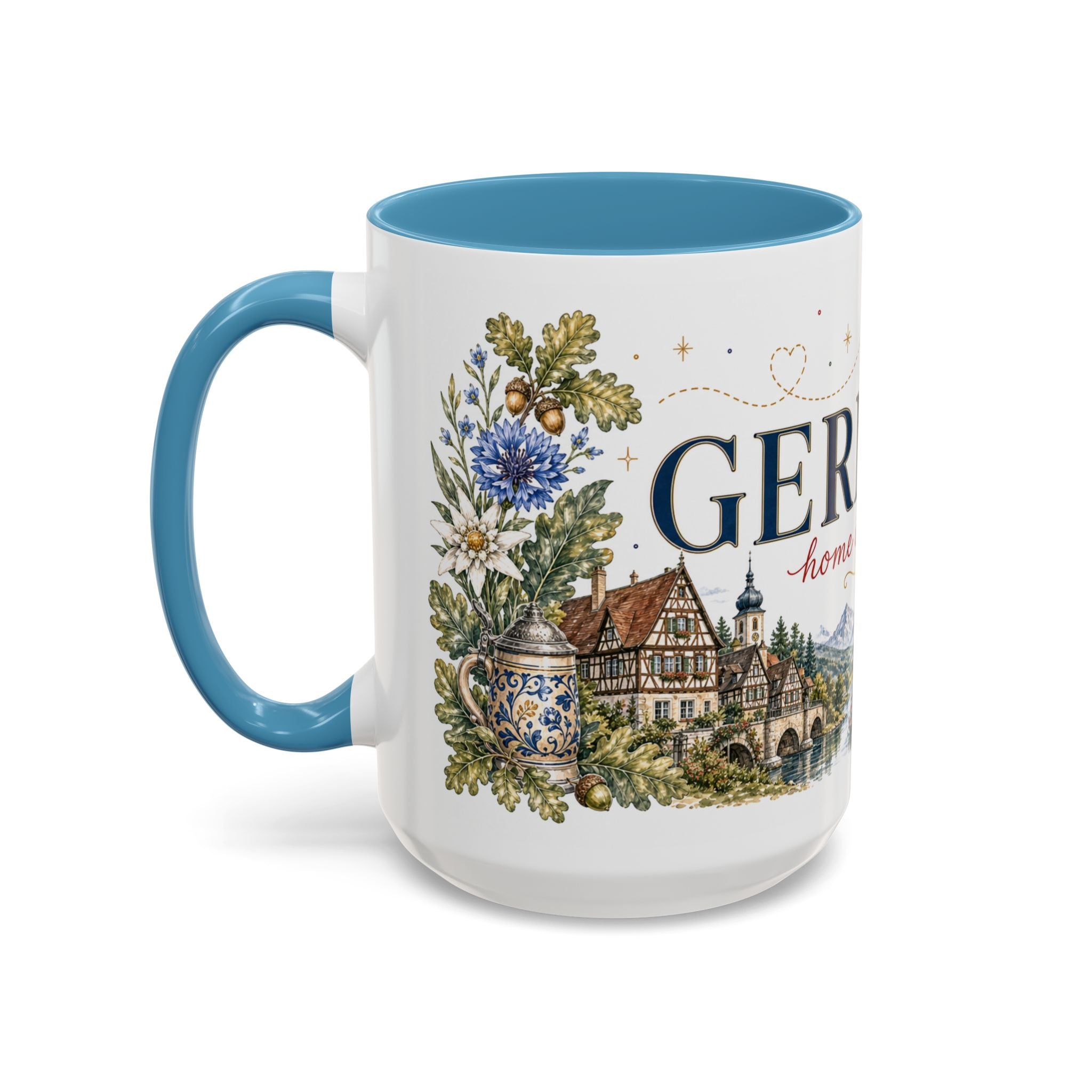 Germany Home Country Mug | Moving Away Gift | Long Distance Friendship | 11 oz 15 oz Accent Mug