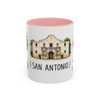 San Antonio Illustrated Travel Mug | City Souvenir Accent Coffee Mug | 11oz 15oz Ceramic Cup