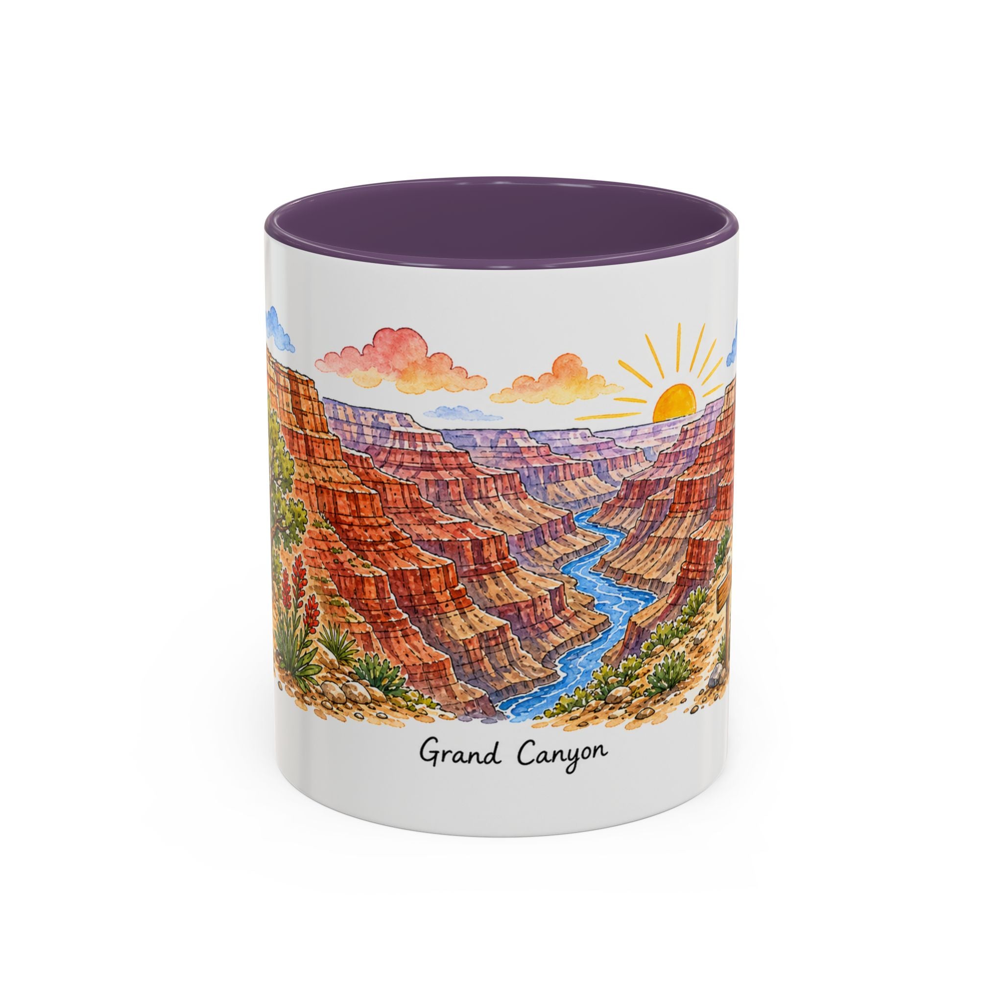 Grand Canyon National Park Mug | US Travel Souvenir Accent Coffee Mug | 11oz 15oz Ceramic Cup