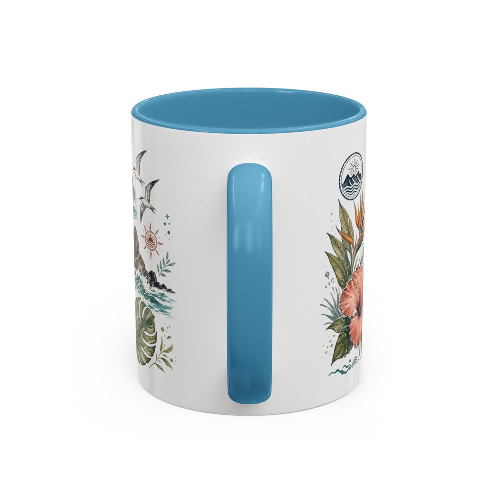 Na Pali Coast Mug, Hawaii Travel Souvenir, Bucket List Gift, Accent Ceramic Coffee Mug 11oz 15oz