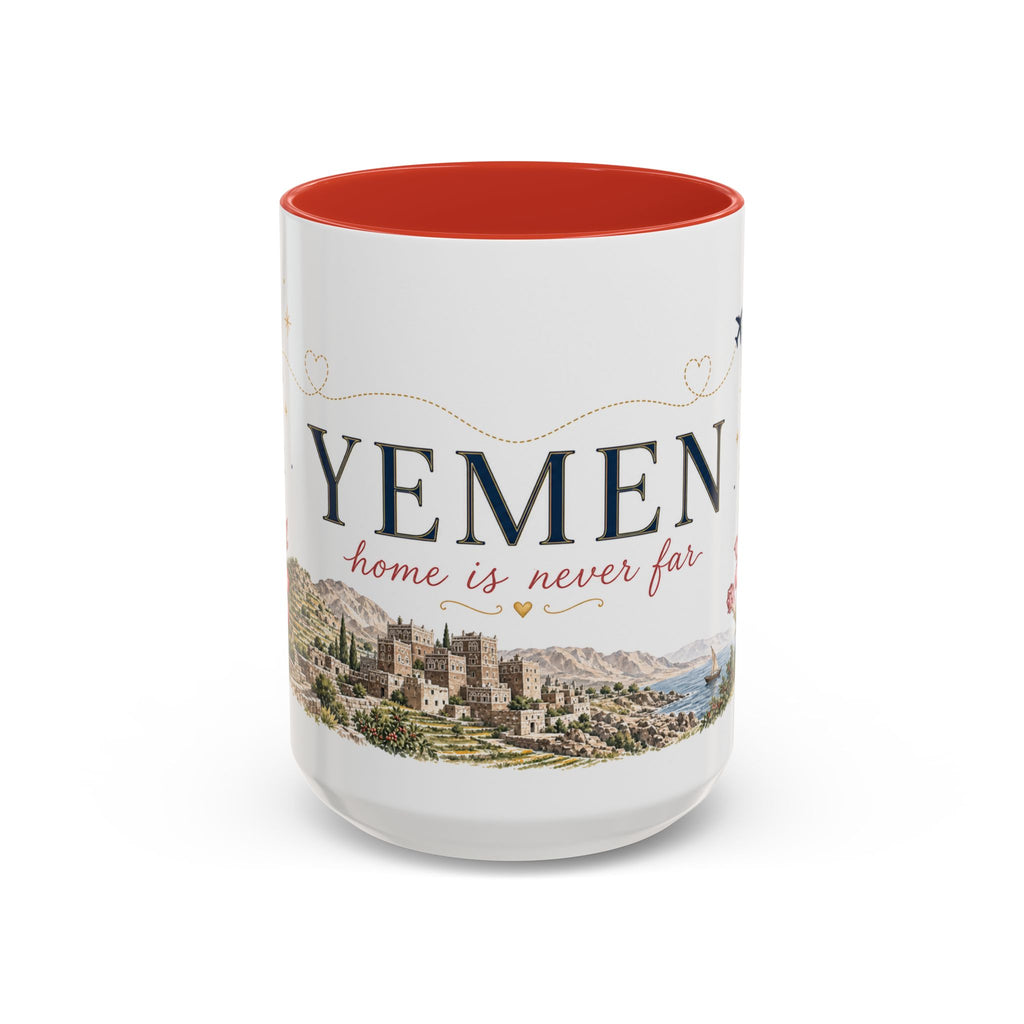 Yemen Home Country Mug | Moving Away Gift | Long Distance Friendship | 11 oz 15 oz Accent Mug
