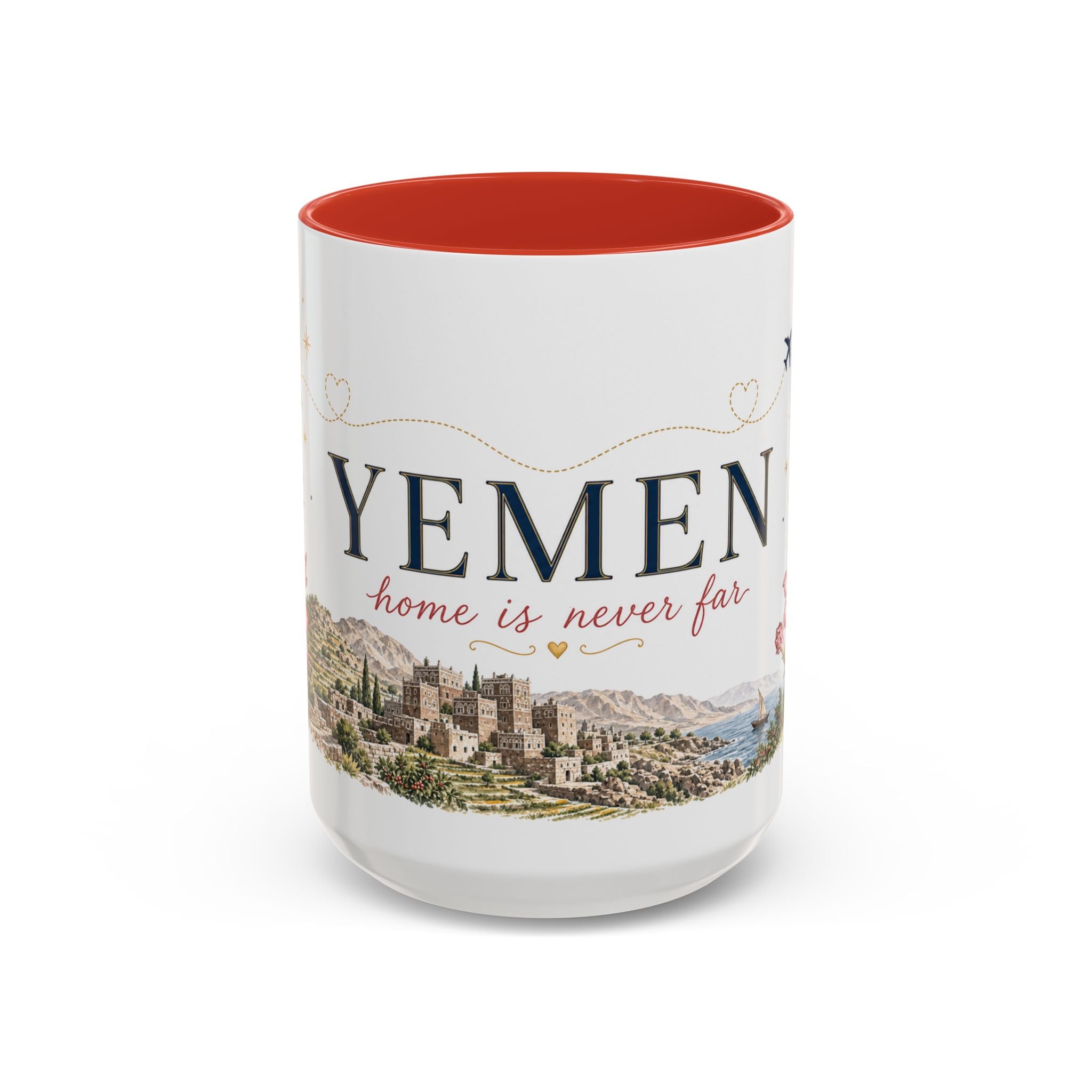 Yemen Home Country Mug | Moving Away Gift | Long Distance Friendship | 11 oz 15 oz Accent Mug