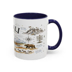 Denali National Park Coffee Mug | Alaska National Park Hiking Gift | Accent Color Ceramic 11oz 15oz