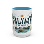 Palawan Coffee Mug | Travel Destination Souvenir Gift | Accent Color Ceramic 11oz 15oz