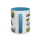 Bordeaux Illustrated Travel Mug | City Souvenir Accent Coffee Mug | 11oz 15oz Ceramic Cup
