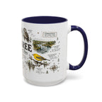 Congaree National Park Coffee Mug | South Carolina Forest Floodplain Gift | Accent Color Ceramic 11oz 15oz