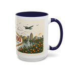 Orlando Coffee Mug | United States Travel Souvenir | Vintage Illustrated City Gift | 11 oz 15 oz Accent Mug