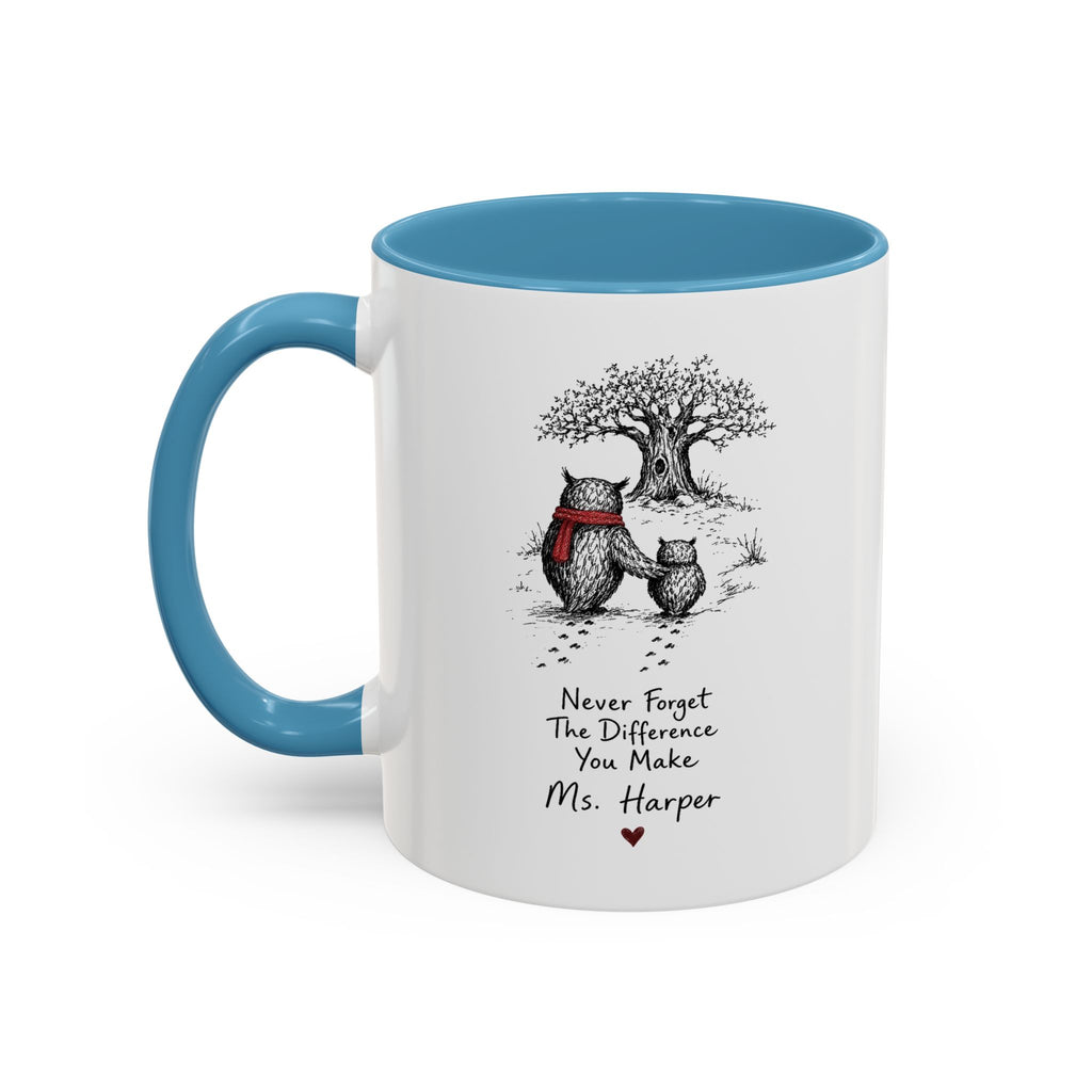 Personalized Wise Owl Teacher Mug | Owl Always Love Teaching | Custom Name Teacher Gift | 11oz 15oz