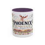 Phoenix Coffee Mug | Arizona Souvenir City Gift | Accent Color Ceramic 11oz 15oz