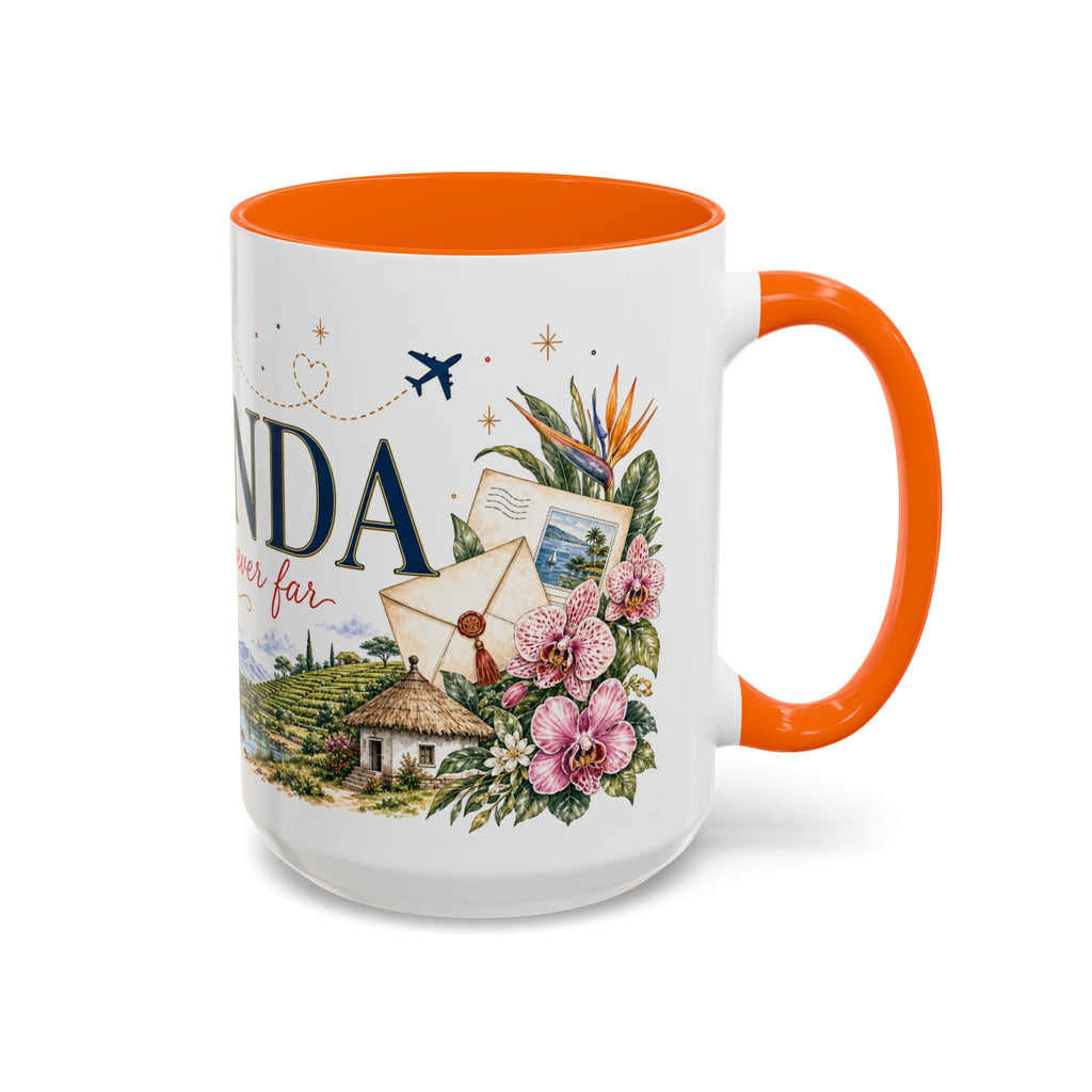 Uganda Home Country Mug | Moving Away Gift | Long Distance Friendship | 11 oz 15 oz Accent Mug