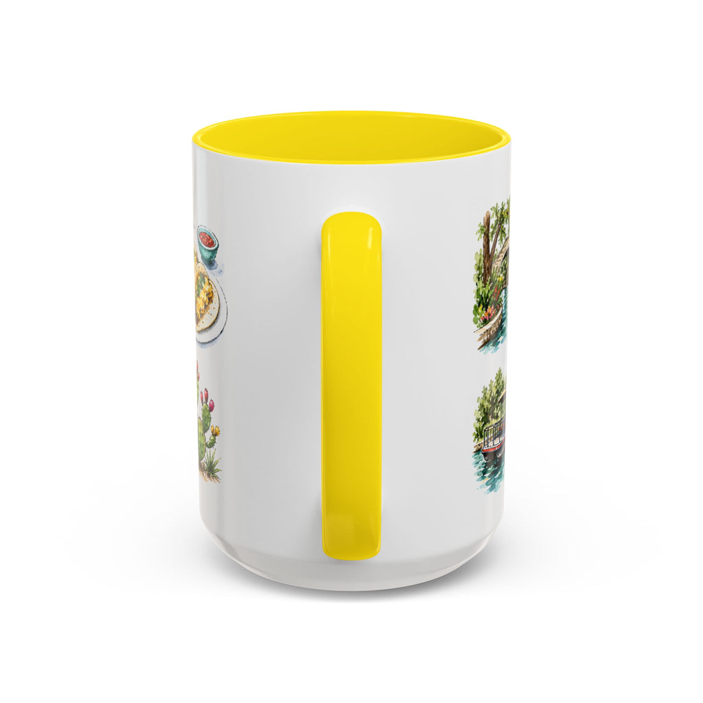 San Antonio Illustrated Travel Mug | City Souvenir Accent Coffee Mug | 11oz 15oz Ceramic Cup