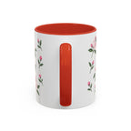Connecticut Mountain Laurel Mug, State Flower Floral Coffee Cup, 11oz Botanical Gift