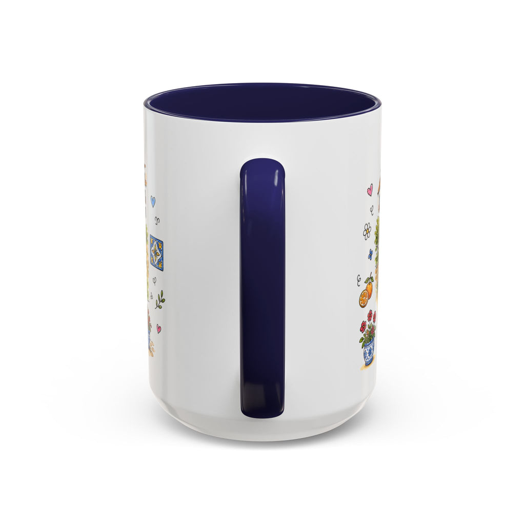 Ronda Illustrated Travel Mug | Spain Souvenir Accent Coffee Mug | 11oz 15oz Ceramic Cup