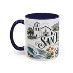 San Luis Obispo Coffee Mug | United States Travel Souvenir | Vintage Illustrated City Gift | 11 oz 15 oz Accent Mug