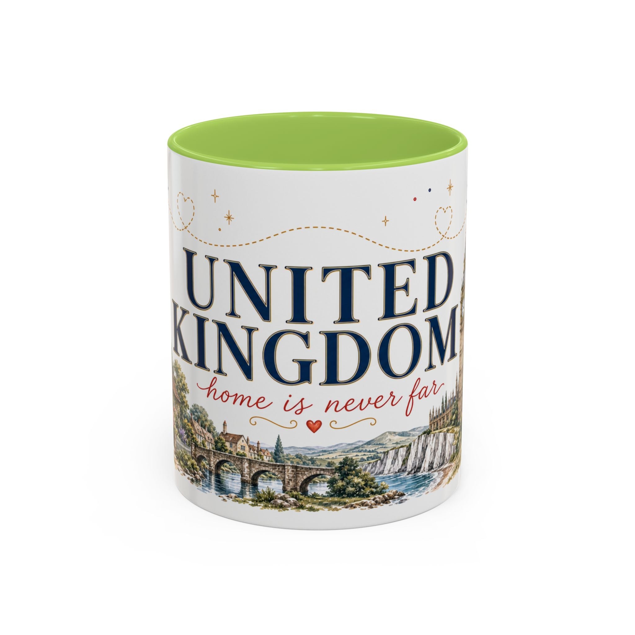 United Kingdom Home Country Mug | Moving Away Gift | Long Distance Friendship | 11 oz 15 oz Accent Mug