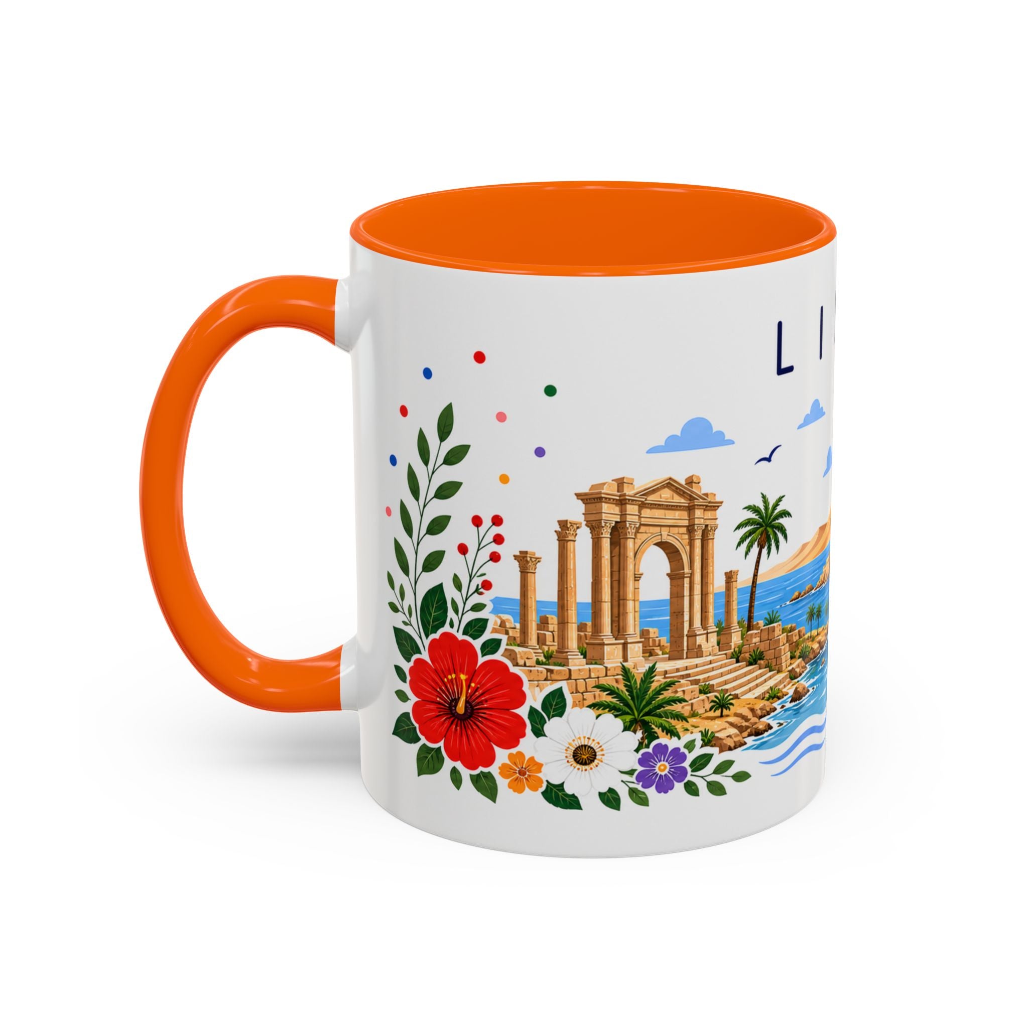Libya Coffee Mug | Travel Souvenir Accent Mug | Place Gift Ceramic Cup 11oz 15oz