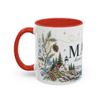 Maine State Mug | Moving Away, Long Distance Friendship Gift | 11oz 15oz Accent Mug