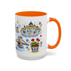 Budapest Travel Mug | European City Souvenir Accent Coffee Mug | 11oz 15oz Ceramic Cup