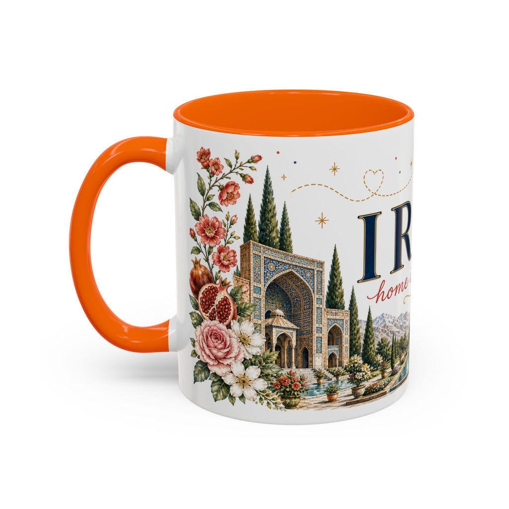 Iran Home Country Mug | Moving Away Gift | Long Distance Friendship | 11 oz 15 oz Accent Mug