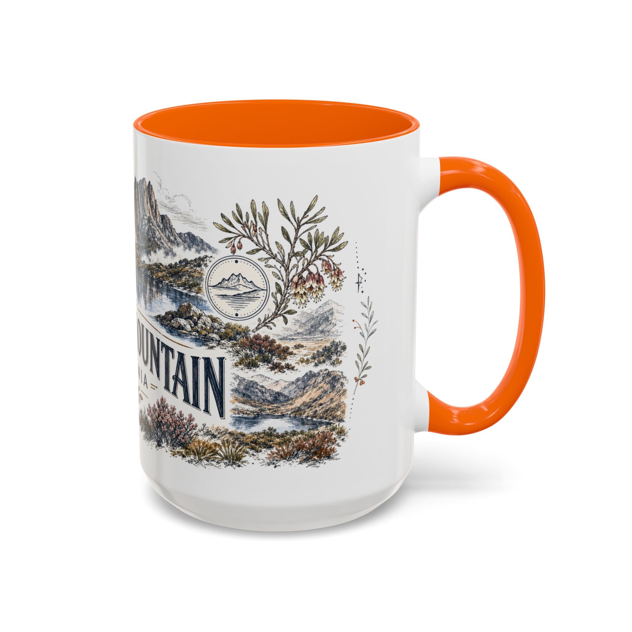 Cradle Mountain Mug, Tasmania Travel Souvenir, Bucket List Gift, Accent Ceramic Coffee Mug 11oz 15oz