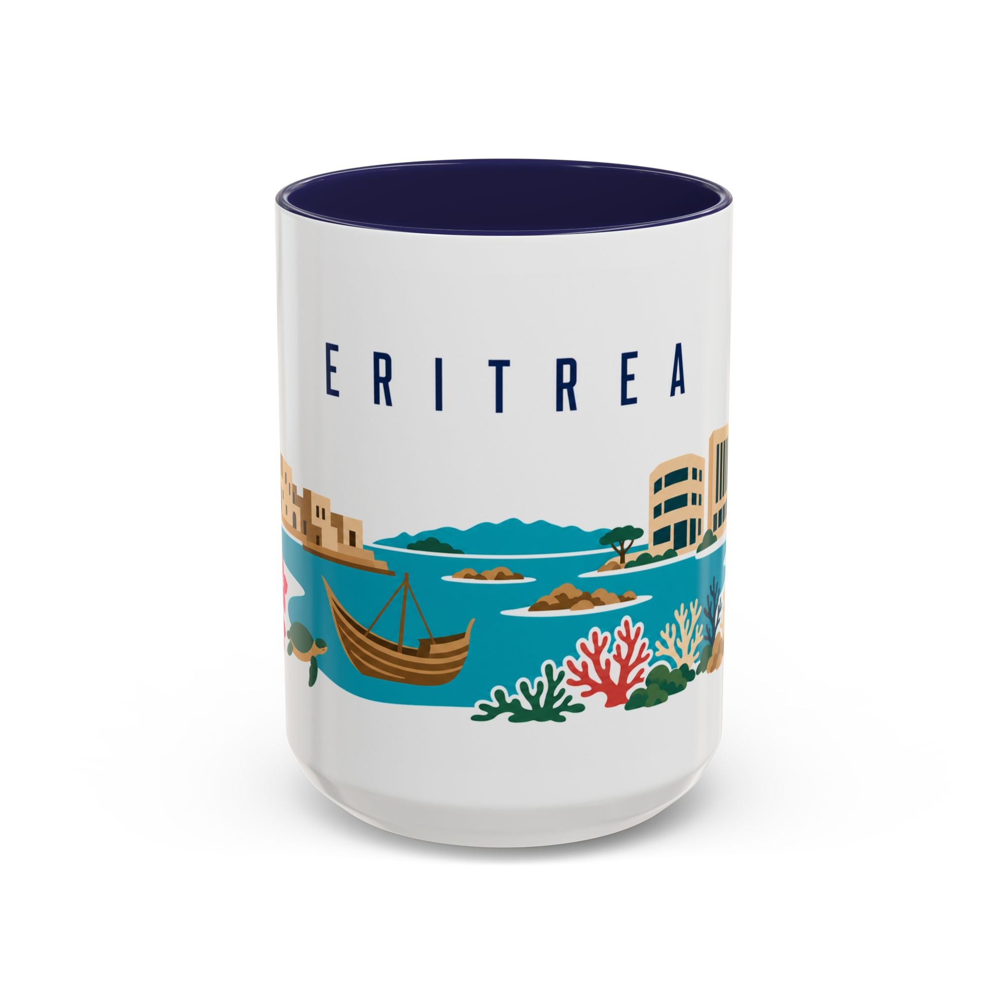 Eritrea Coffee Mug | Travel Souvenir Accent Mug | Country Gift Ceramic Cup 11oz 15oz