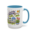 Kuala Lumpur Illustrated Travel Mug | City Souvenir Accent Coffee Mug | 11oz 15oz Ceramic Cup