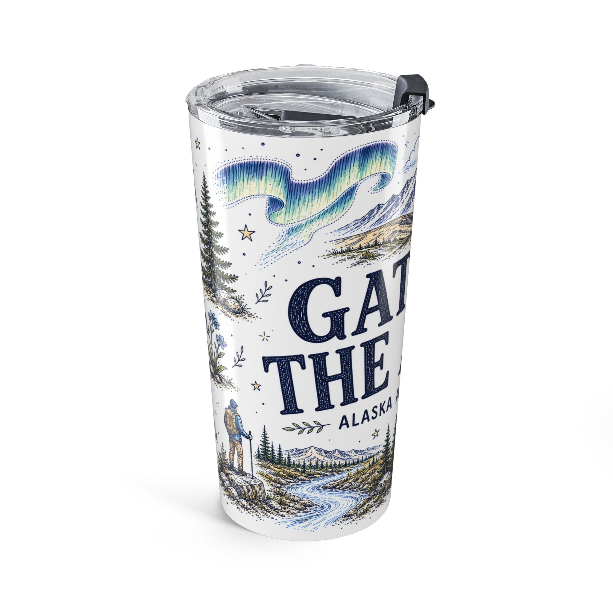 Gates of the Arctic National Park 20oz Tumbler | Alaska Arctic Wilderness Gift | Insulated Stainless Steel Travel Cup