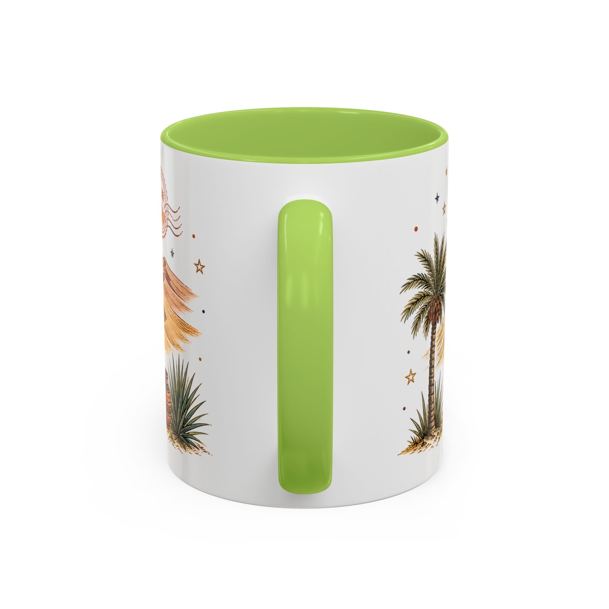 Sahara Dunes Coffee Mug | Travel Destination Souvenir Gift | Accent Color Ceramic 11oz 15oz