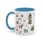 Redwood National Park Christmas Mug | Watercolor Travel Souvenir | Holiday Gift | Accent Ceramic Coffee Cup 11oz 15oz
