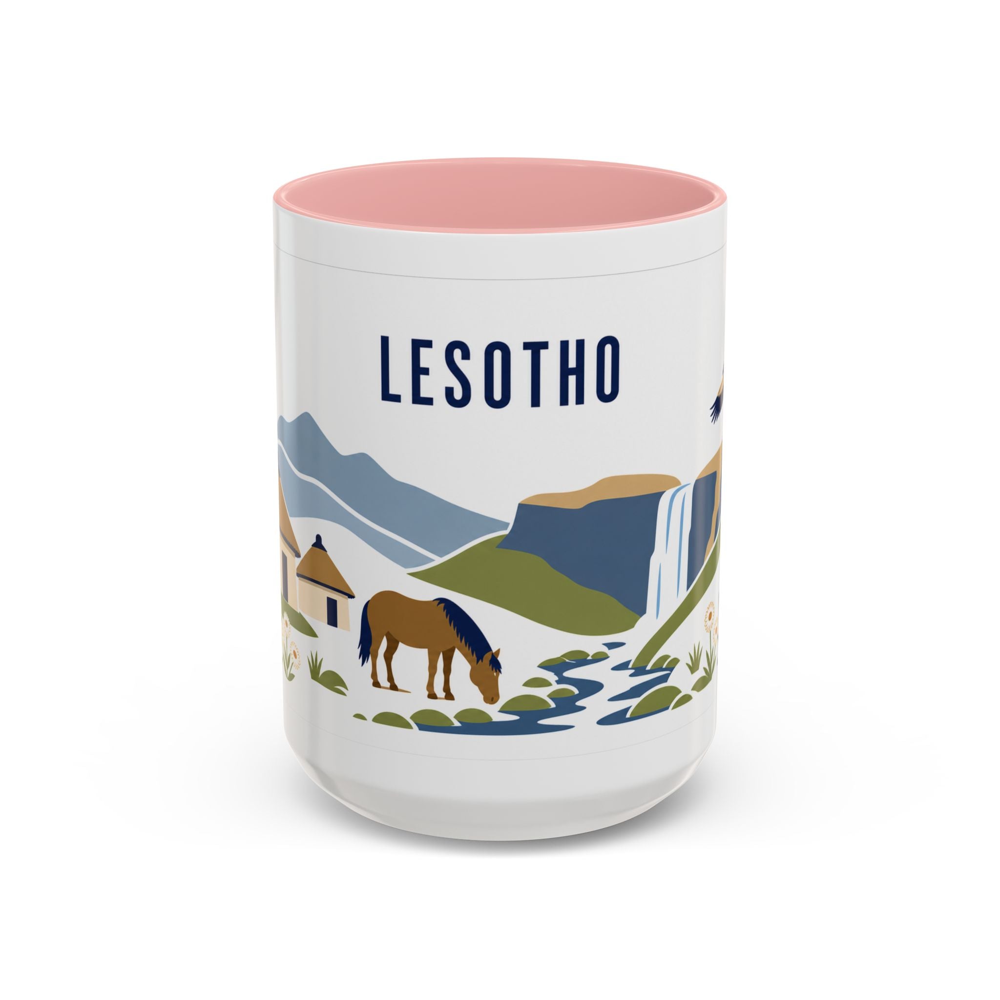 Lesotho Coffee Mug | Travel Souvenir Accent Mug | Country Gift Ceramic Cup 11oz 15oz