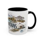 Altai Mountains Mug, Mongolia Travel Souvenir, Bucket List Gift, Accent Ceramic Coffee Mug 11oz 15oz