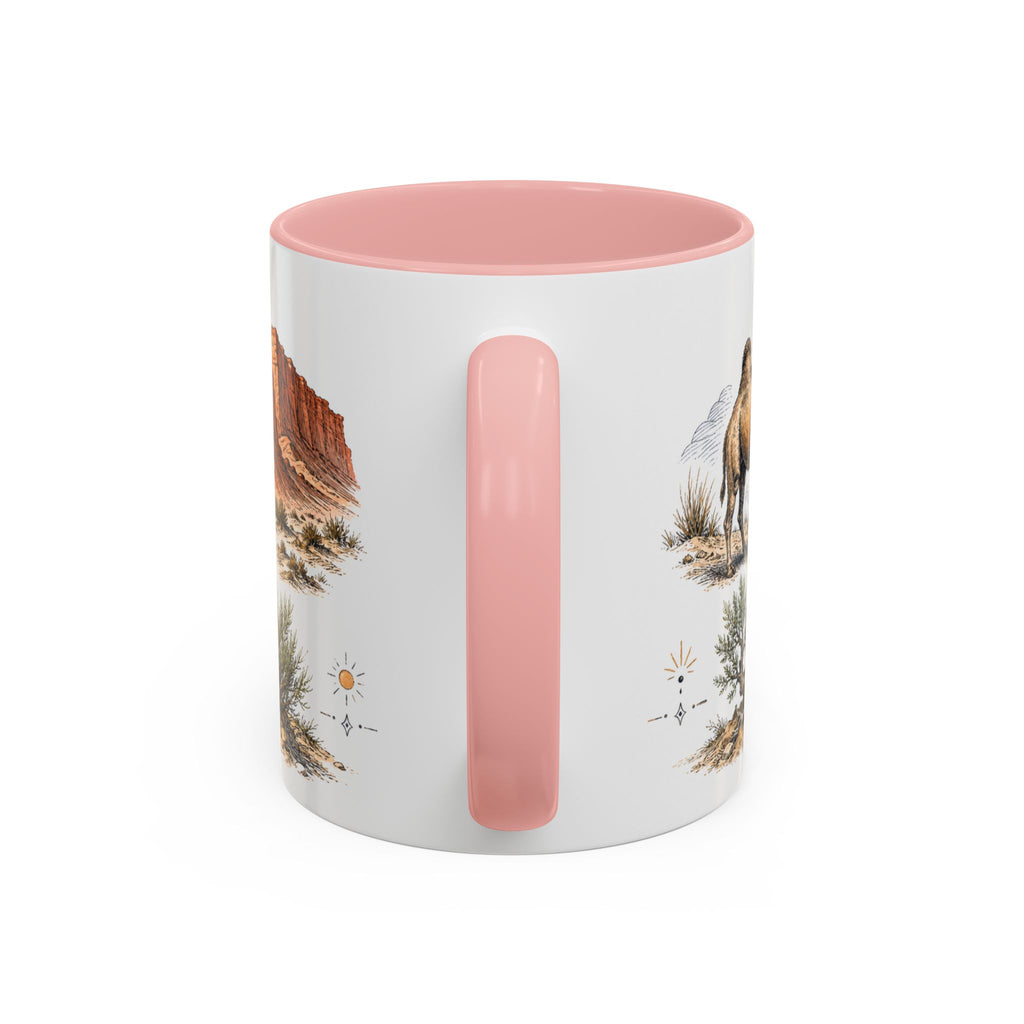 Gobi Desert Mug, Mongolia Travel Souvenir, Bucket List Gift, Accent Ceramic Coffee Mug 11oz 15oz