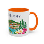 Saint Barthélemy Coffee Mug | Travel Souvenir Accent Mug | Country Gift Ceramic Cup 11oz 15oz