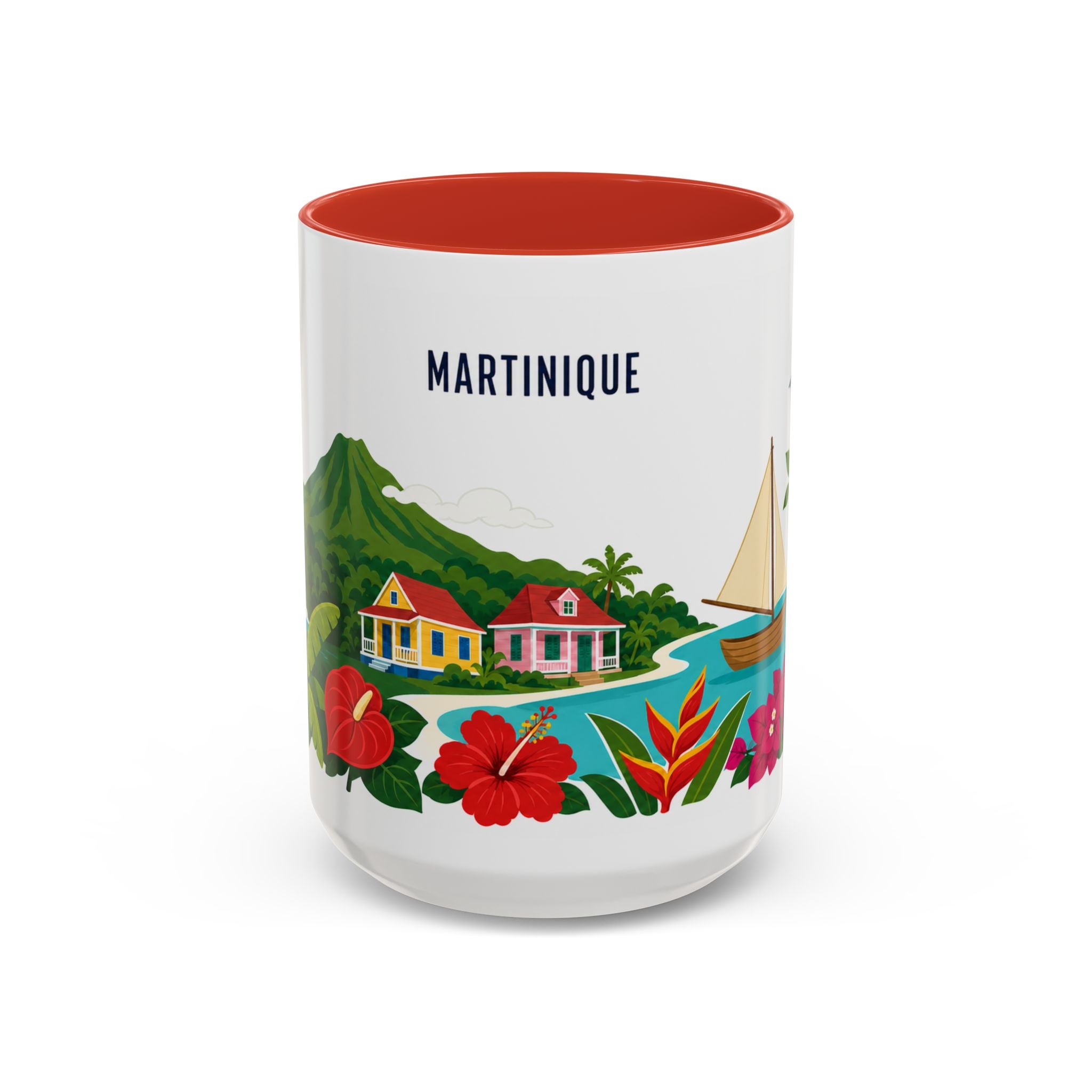Martinique Coffee Mug | Travel Souvenir Accent Mug | Country Gift Ceramic Cup 11oz 15oz