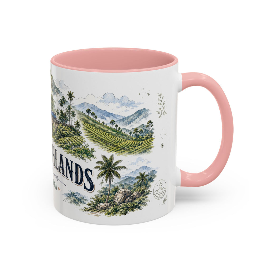 Ella Highlands Mug, Sri Lanka Travel Souvenir, Bucket List Gift, Accent Ceramic Coffee Mug 11oz 15oz