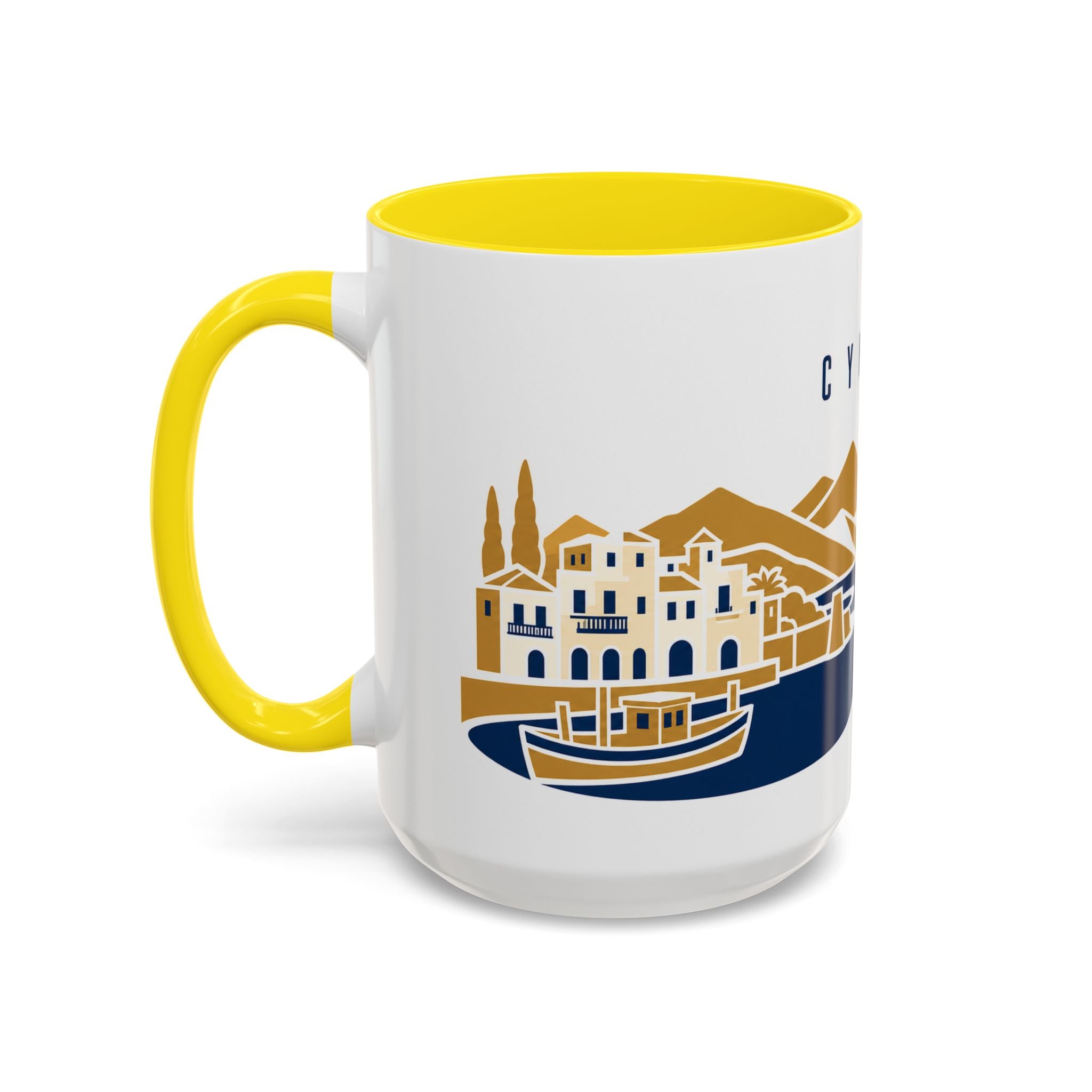 Cyprus Coffee Mug | Travel Souvenir Accent Mug | Country Gift Ceramic Cup 11oz 15oz
