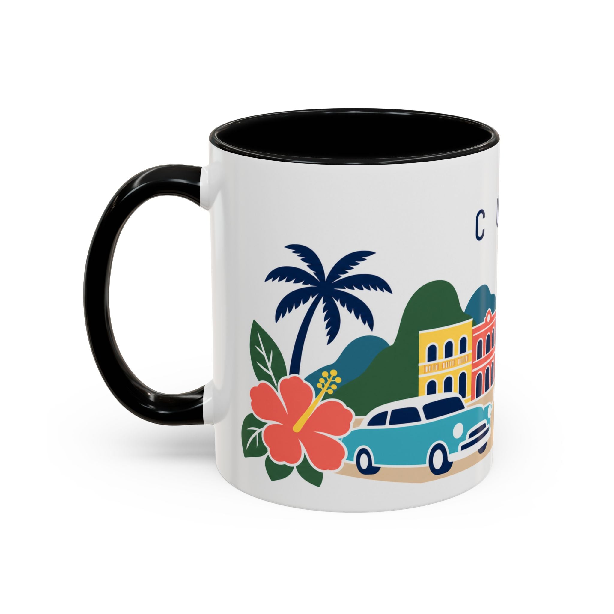 Cuba-Inspired Coffee Mug | US Produced & Fulfilled | Travel Souvenir Accent Mug | Ceramic Cup 11oz 15oz