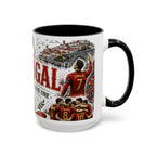 Portugal Soccer Coffee Mug | World Cup Fan Gift | Accent Color Ceramic 11oz 15oz Match Day Cup