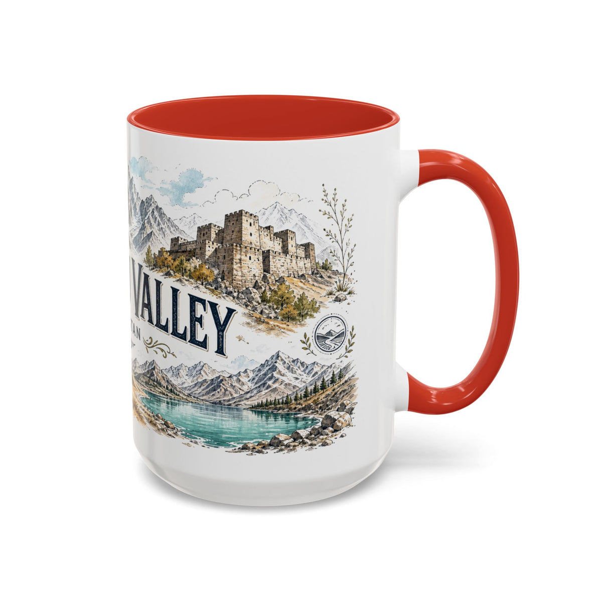 Skardu Valley Mug, Pakistan Travel Souvenir, Bucket List Gift, Accent Ceramic Coffee Mug 11oz 15oz
