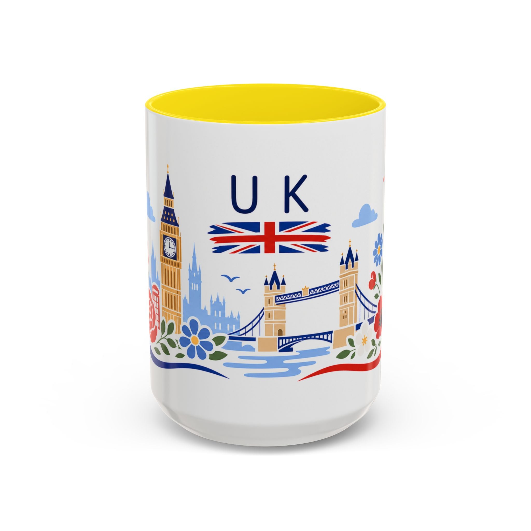 United Kingdom Coffee Mug | Travel Souvenir Accent Mug | Country Gift Ceramic Cup 11oz 15oz