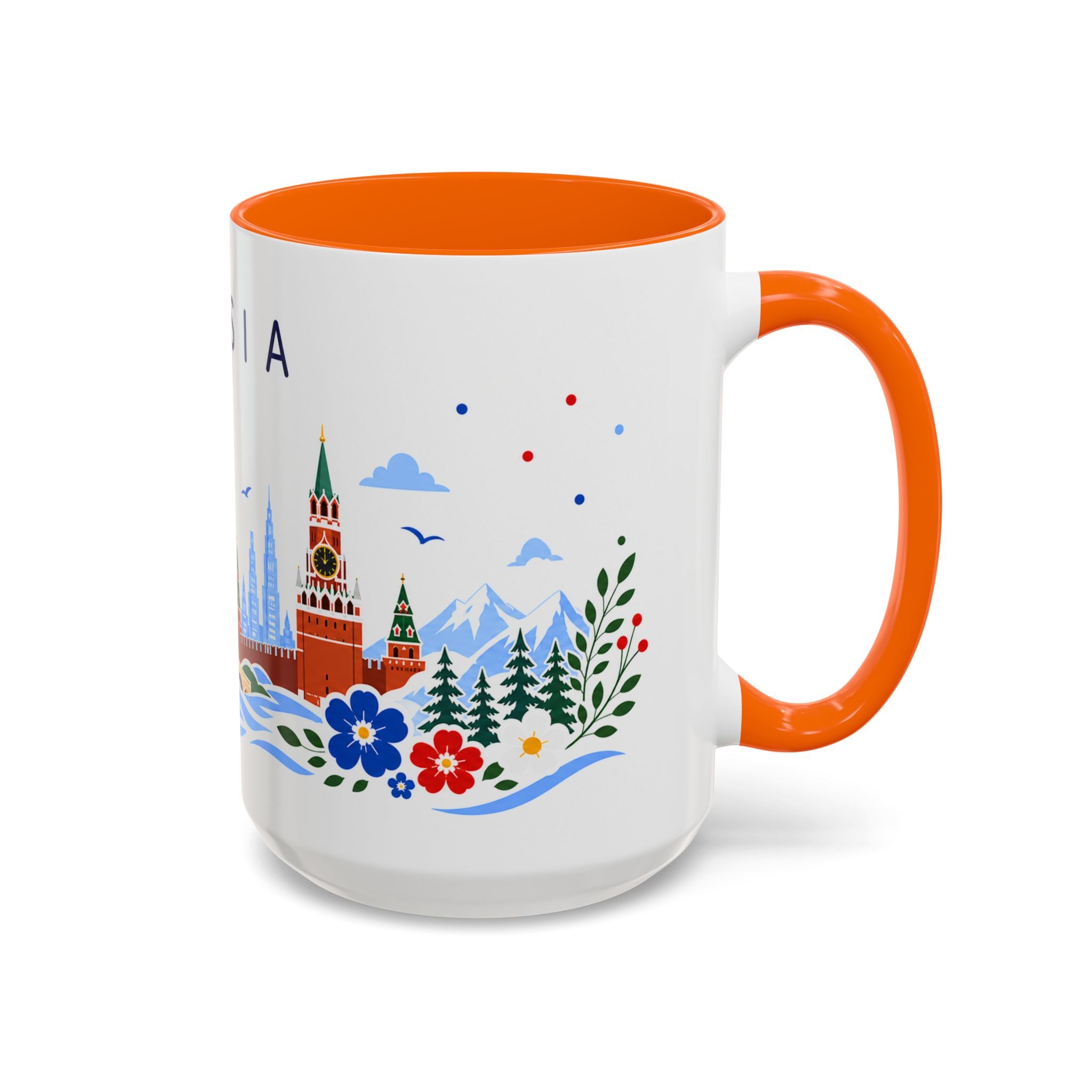 Russia Coffee Mug | Travel Souvenir Accent Mug | Place Gift Ceramic Cup 11oz 15oz