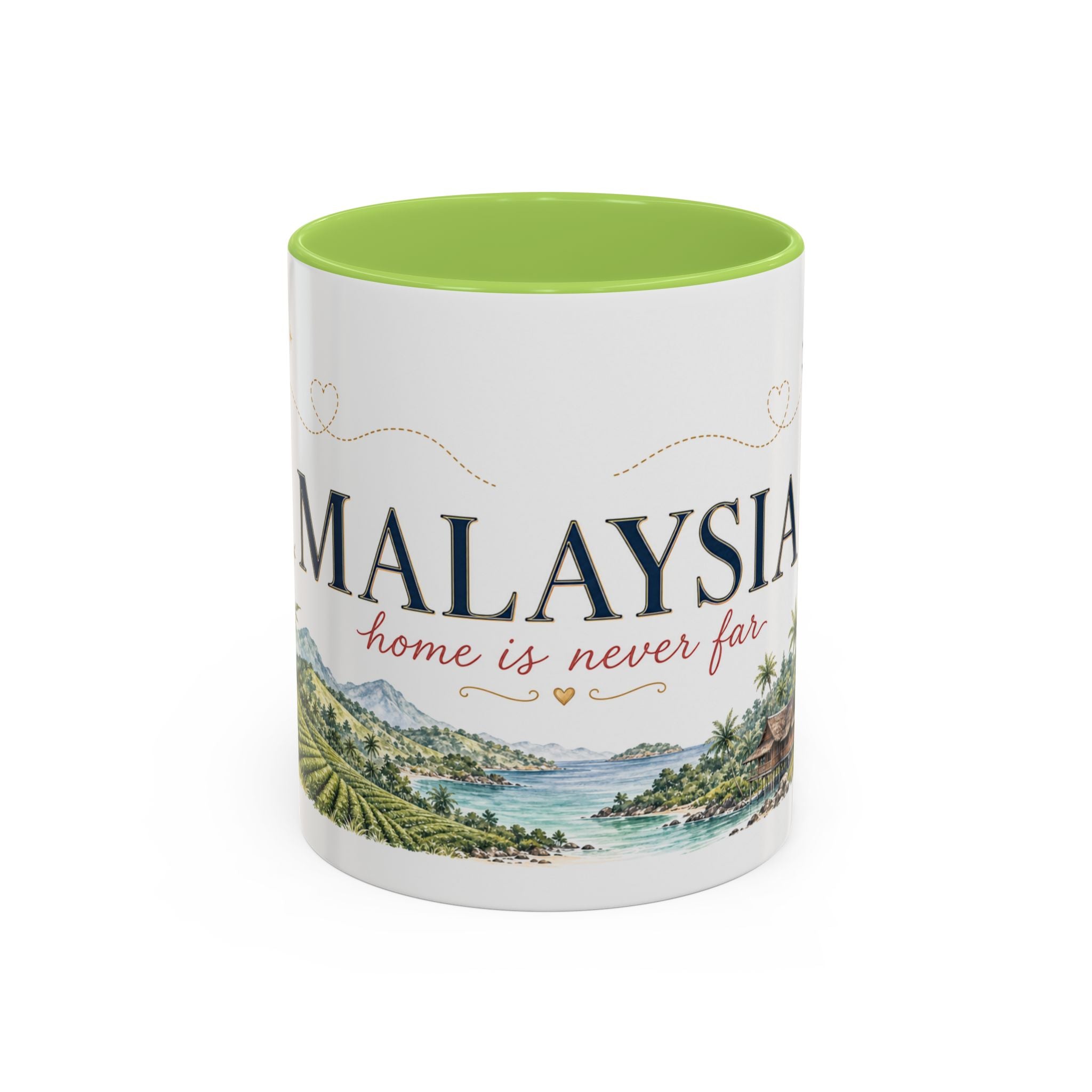 Malaysia Home Country Mug | Moving Away Gift | Long Distance Friendship | 11 oz 15 oz Accent Mug