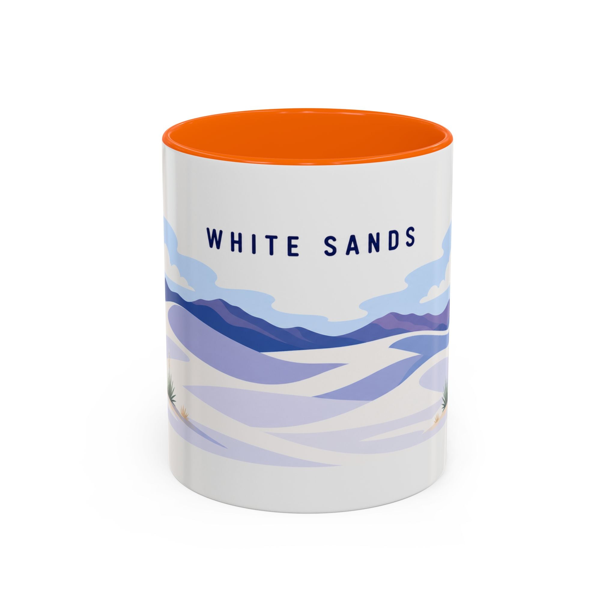 White Sands National Park Coffee Mug | Solid Color Block Park Souvenir | 11oz 15oz Accent Mug