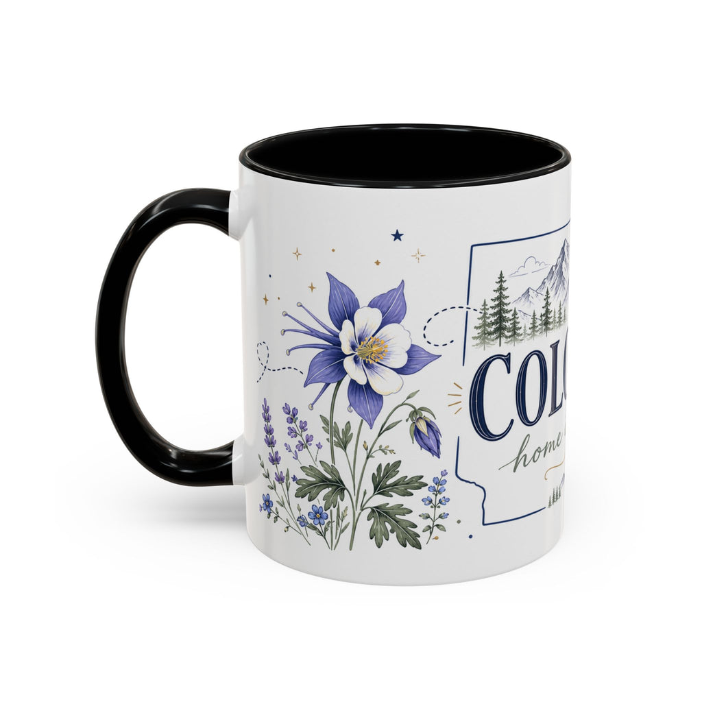 Colorado State Mug | Rocky Mountain Botanical Design | Moving Away Gift