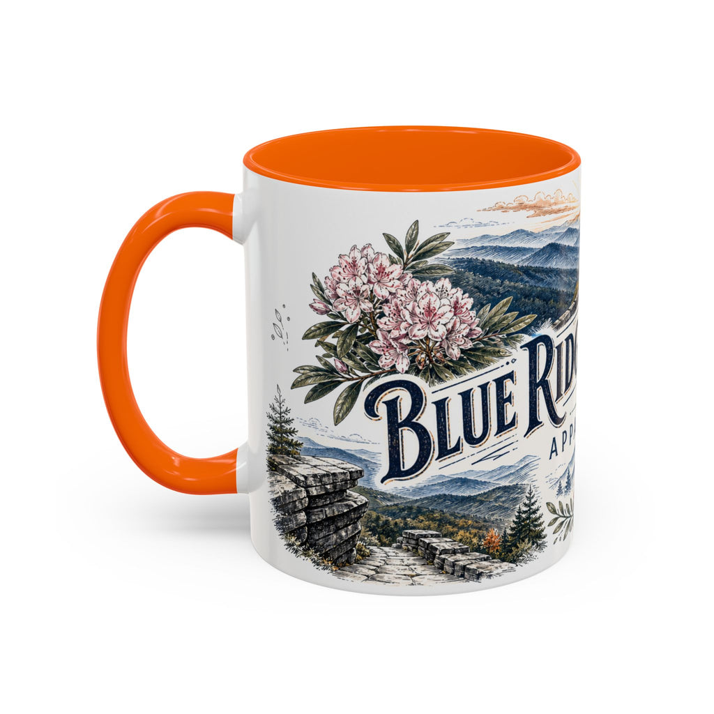 Blue Ridge Parkway Mug, Appalachia Travel Souvenir, Bucket List Gift, Accent Ceramic Coffee Mug 11oz 15oz