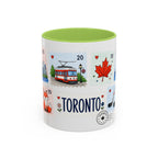 Toronto Coffee Mug | Postage Stamp Collage Mug | Travel Souvenir Accent Cup 11oz 15oz