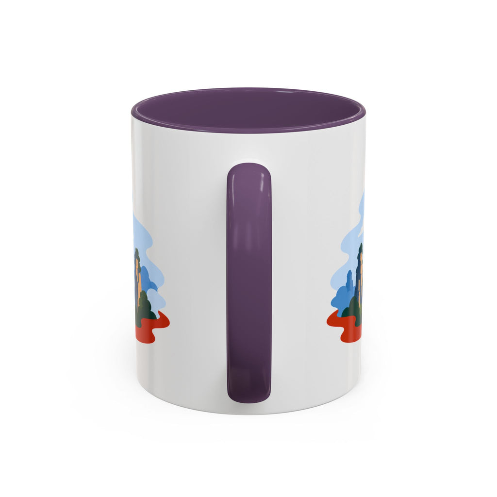 Zhangjiajie Coffee Mug | Travel Destination Souvenir Gift | Accent Color Ceramic 11oz 15oz