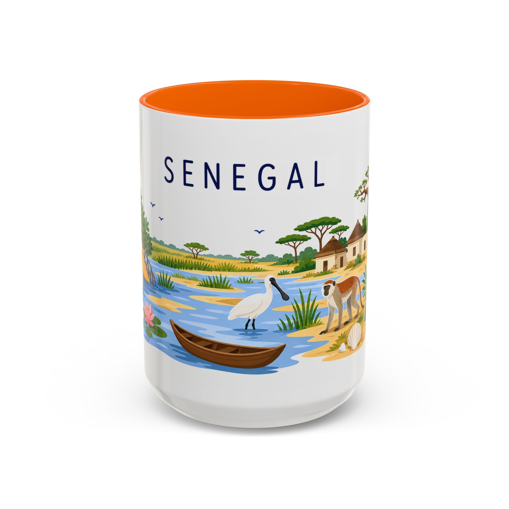 Senegal Soccer Coffee Mug | World Cup Fan Gift | Accent Color Ceramic 11oz 15oz Match Day Cup